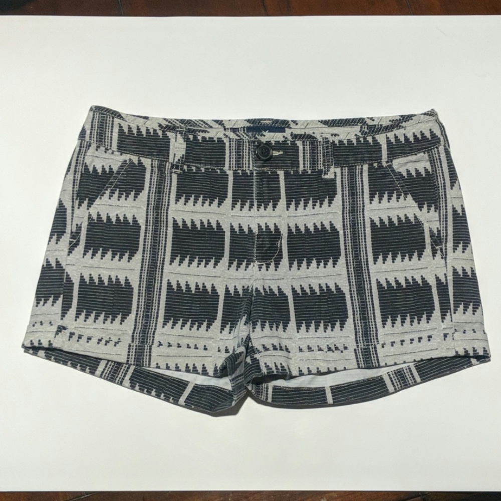 American Eagle- Stretch Aztec Print Midi Shorts